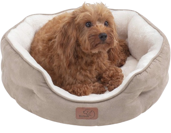 Bedsure Small Dog Bed Round