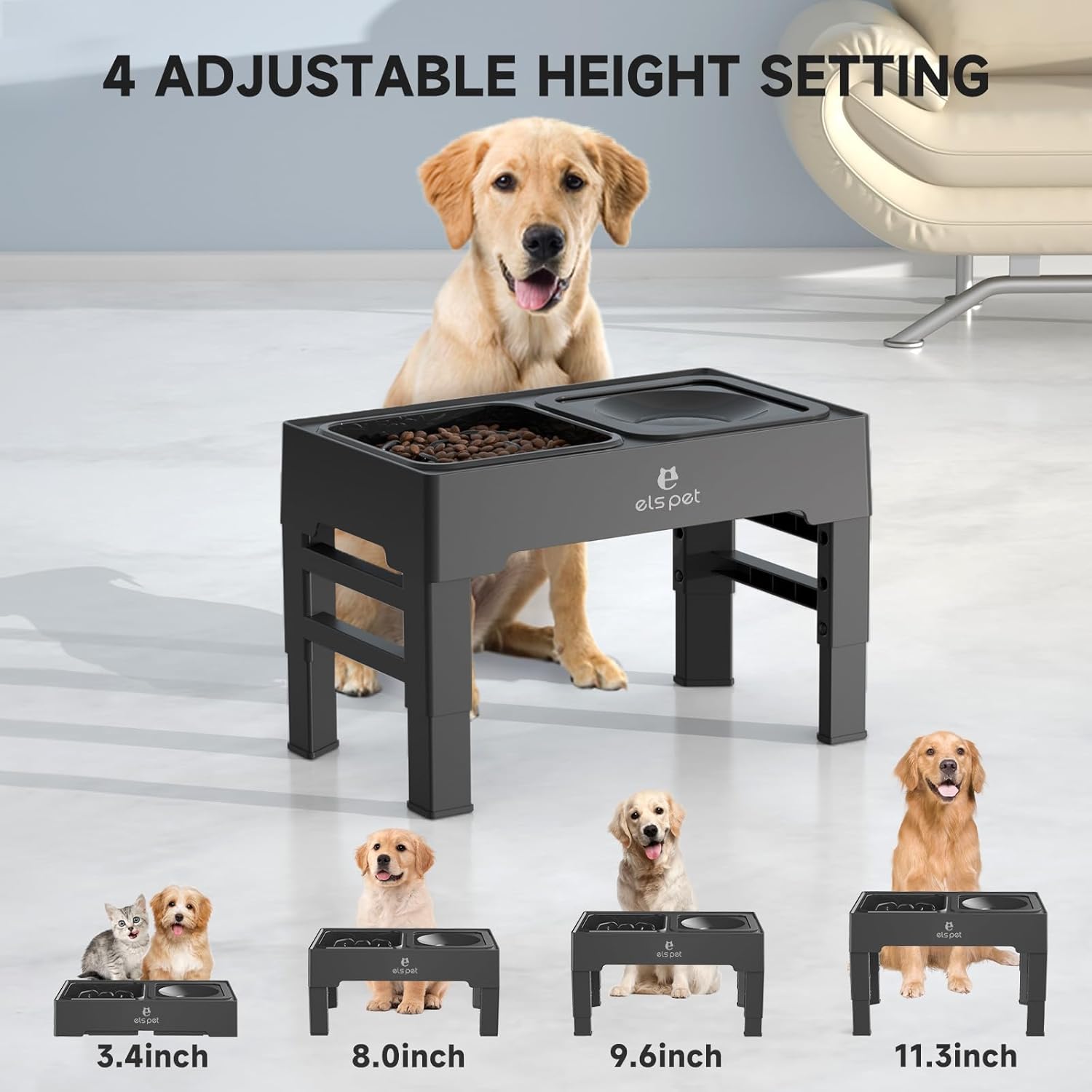 ELS PET Raised Dog Bowls - Image 2
