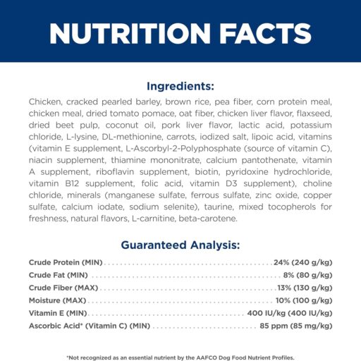 Hill’s Science Diet Adult Perfect Weight Chicken Recipe Dry Dog Food 11.34 kg Bag Ingredients Hill's Science Diet Adult Perfect Weight Chicken Recipe Dry Dog Food 11.34 kg Bag