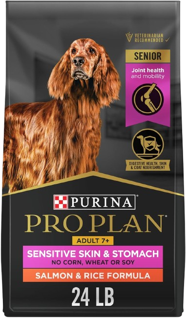 Purina Pro Plan Dry Dog Food Adult 7+ Sensitive Skin & Stomach